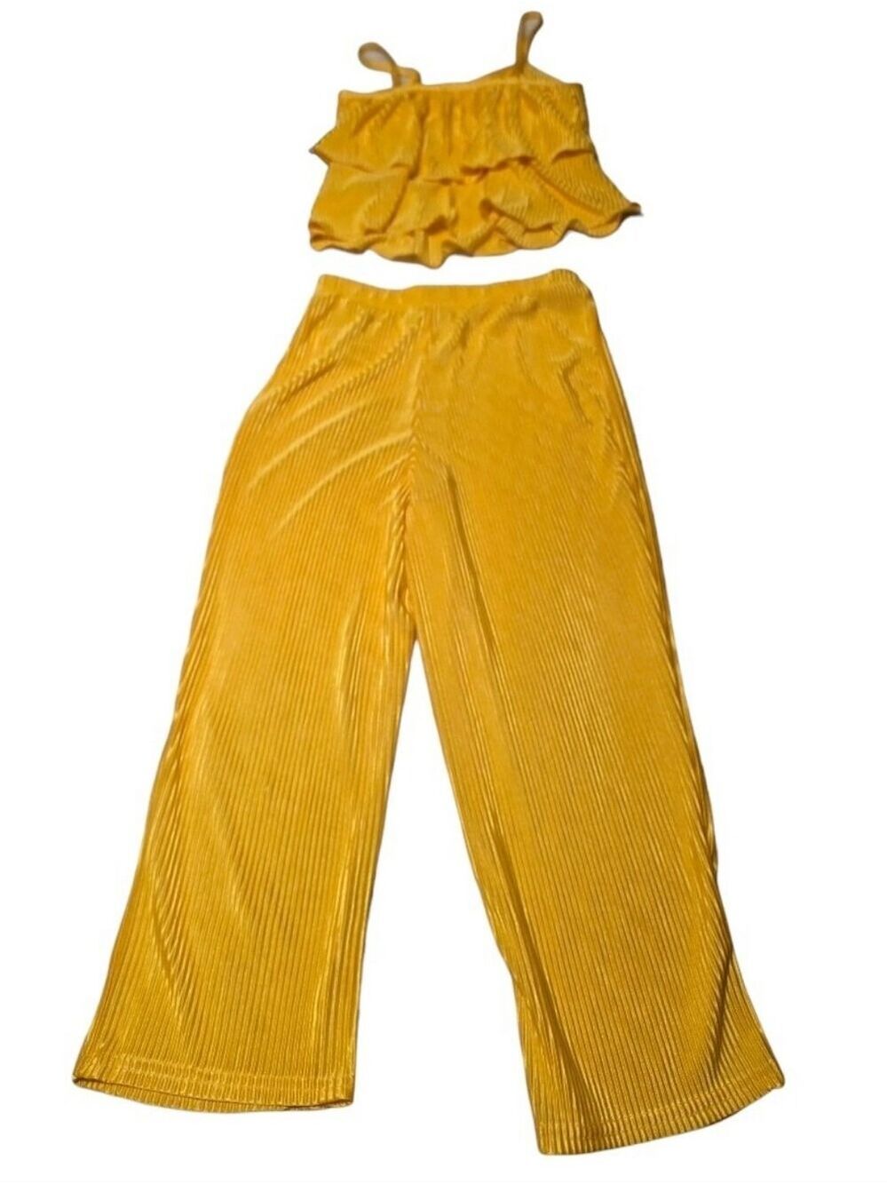Jolie & Joy Girl's Yellow Outfit Size Medium Polyester NWT - Picture 3 of 8